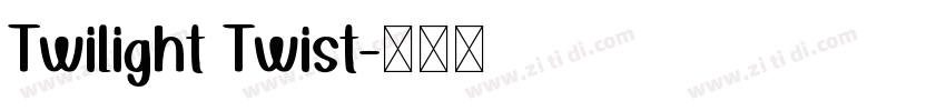Twilight Twist字体转换